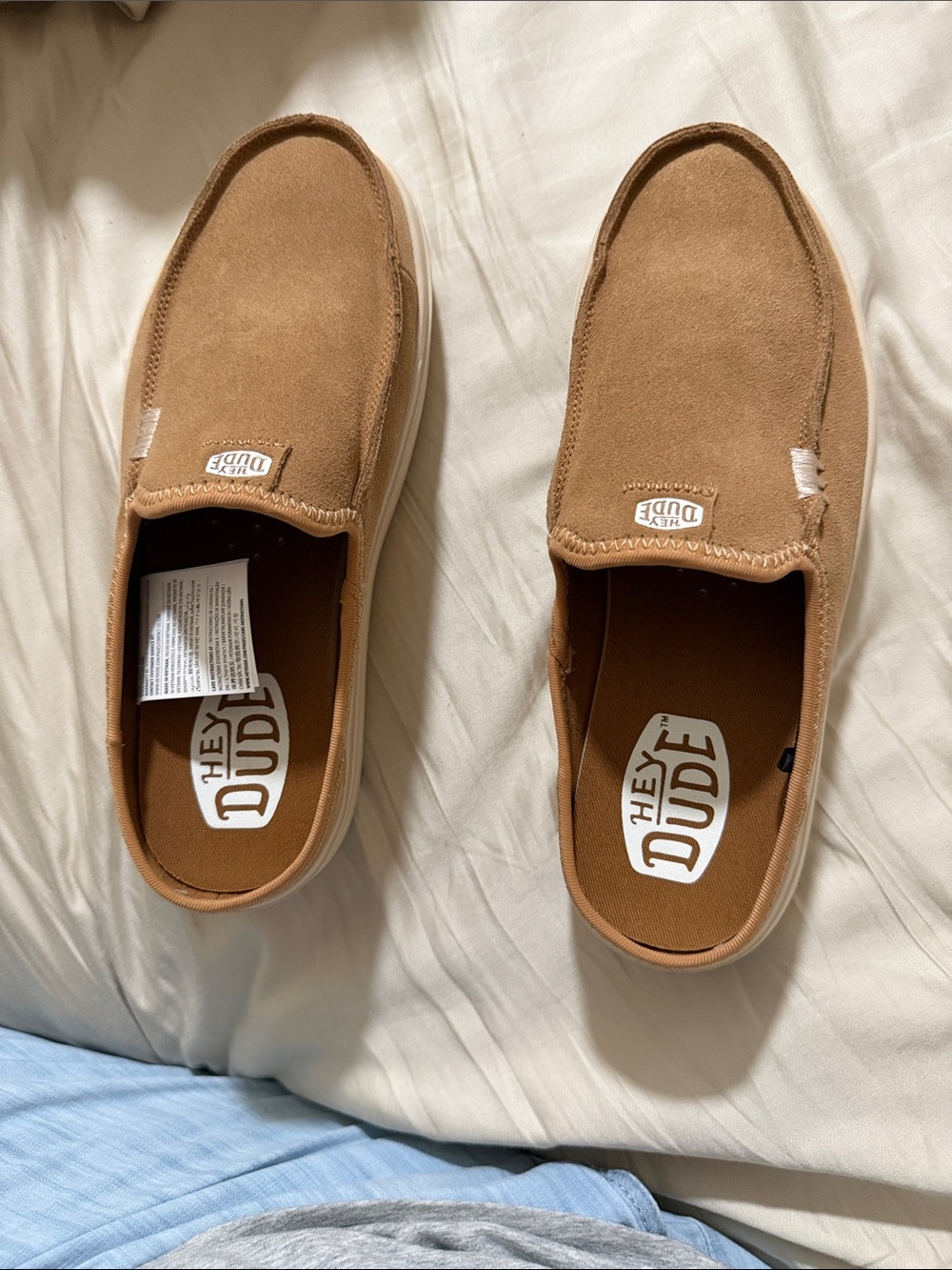 Hey Dude Women's Slip-On Mules in Tan